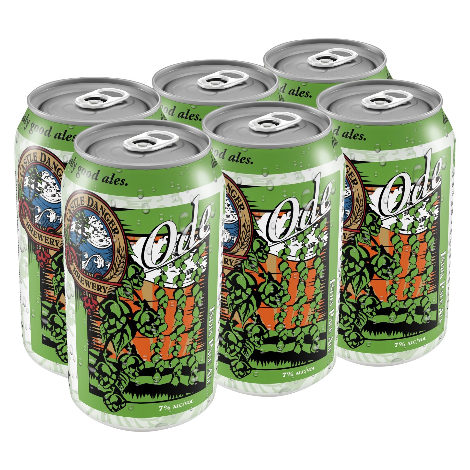 slide 1 of 1, Castle Danger Brewery Castle Danger Ode IPA Beer - 6pk/12 fl oz Cans, 6 ct; 12 fl oz