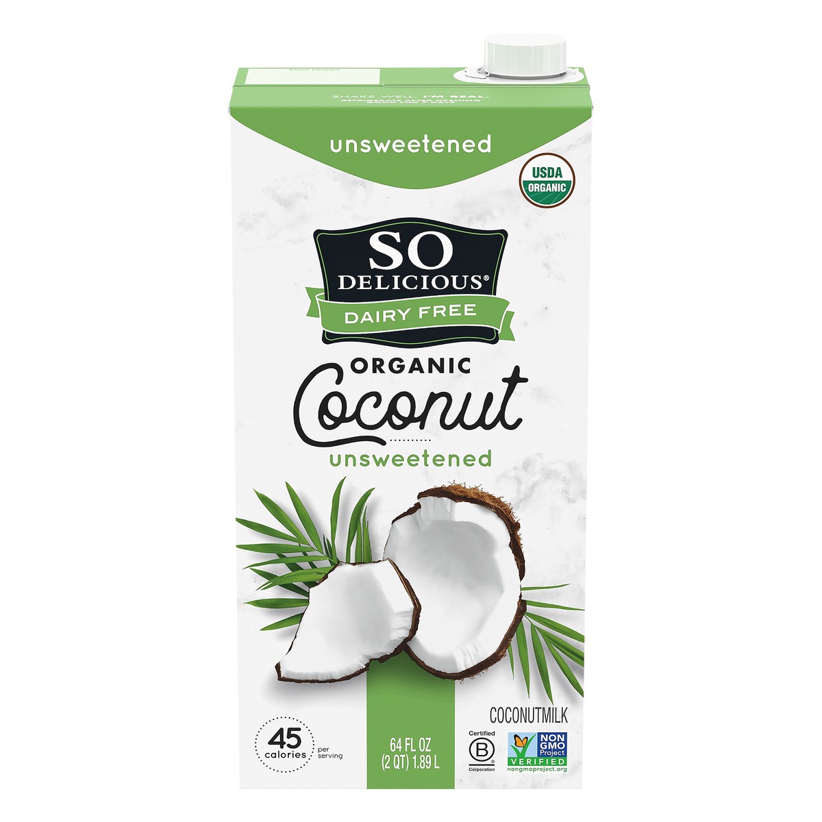 slide 4 of 14, So Delicious Dairy Free UHT Unsweetened Coconutmilk, Half Gallon, 64 fl oz