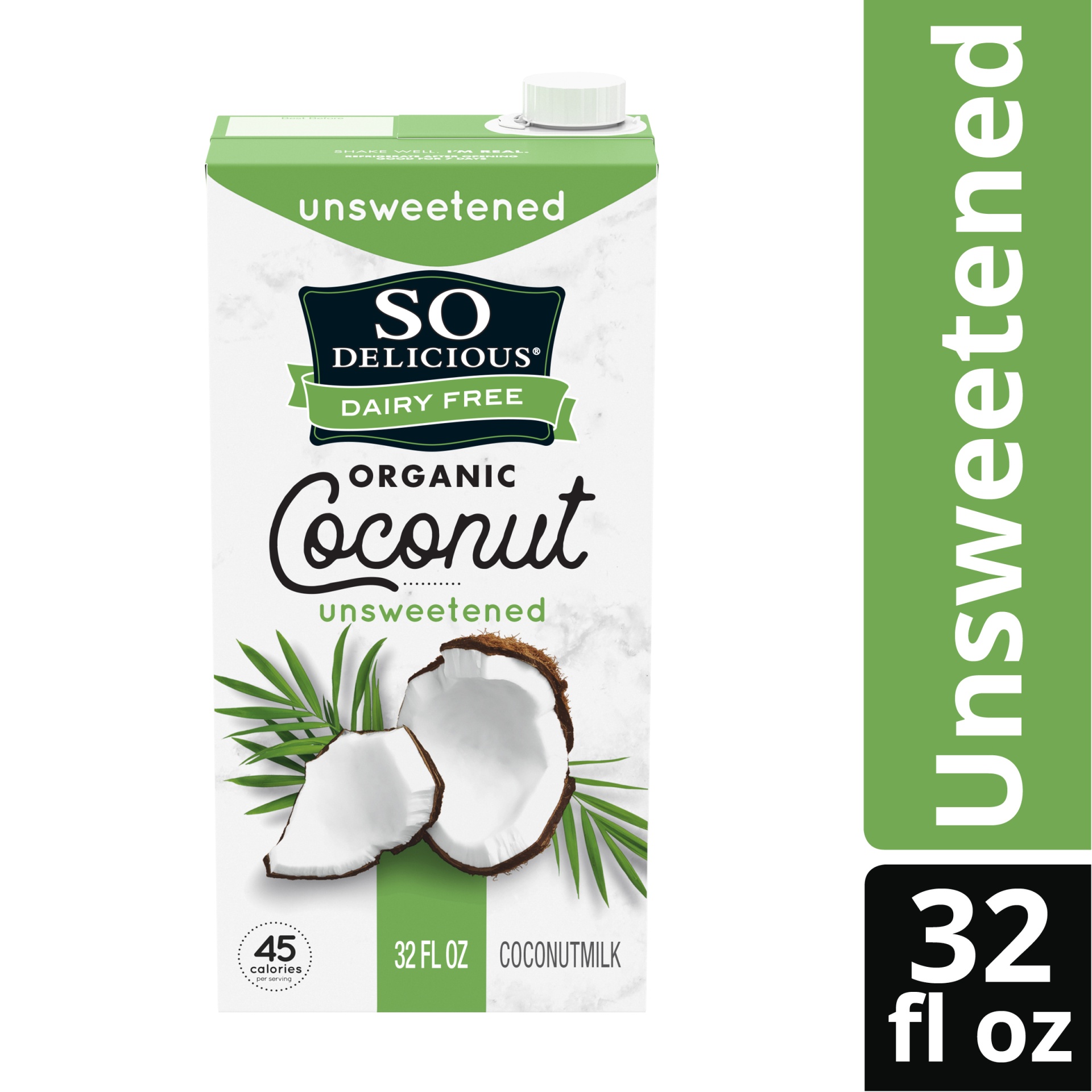 So Delicious Dairy Free Coconut Milk Beverage Unsweetened 64 fl oz Shipt