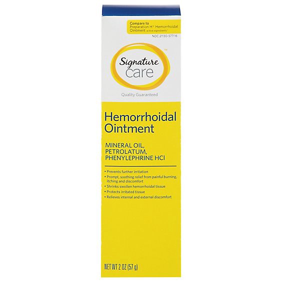 slide 1 of 1, Signature Select/care Hemorrhoidal Ointment - 2 Oz, 2 oz