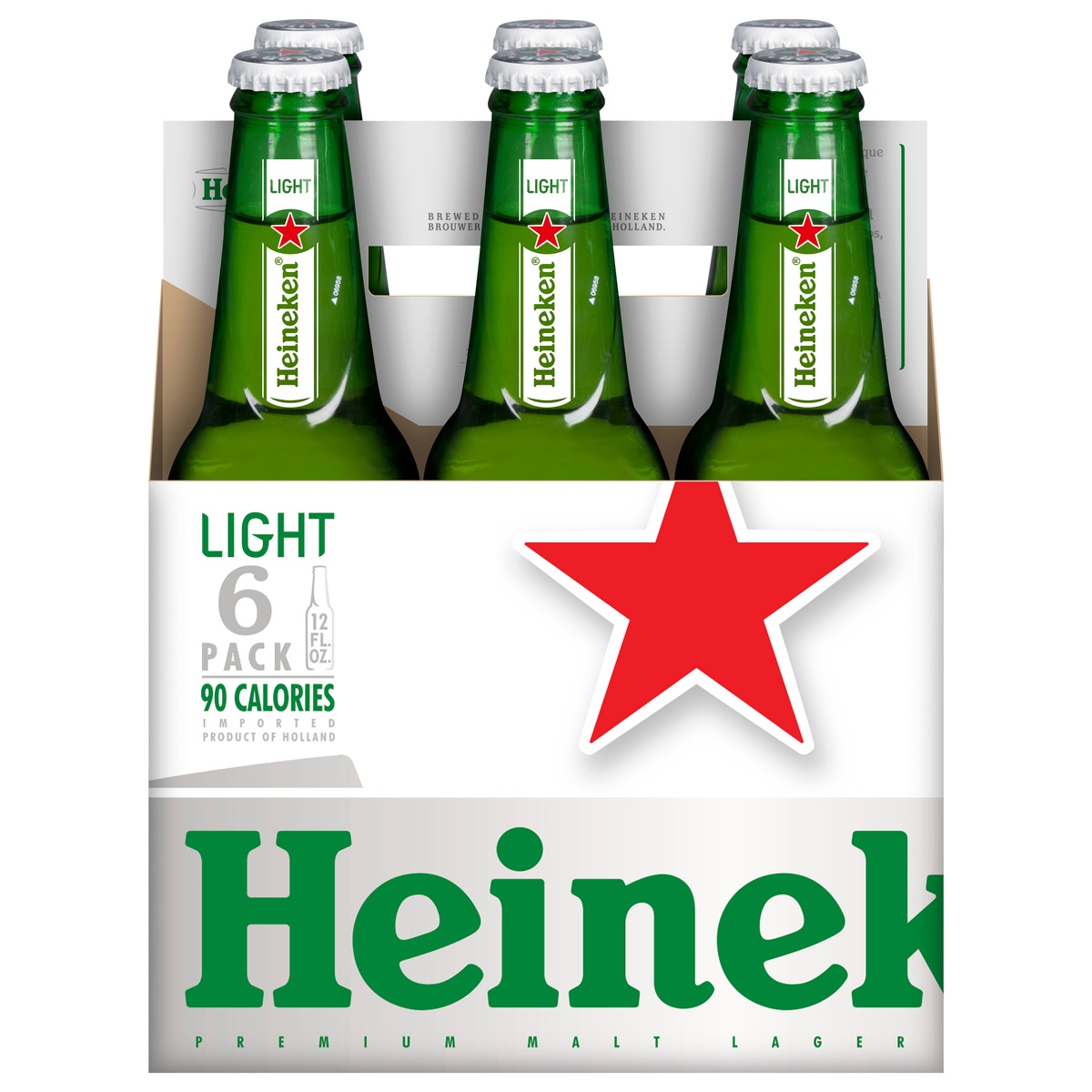 slide 1 of 1, Heineken Light Lager Beer, 12 oz