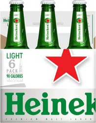 Heineken 6 Pack Light Beer 6 - 12 fl oz Bottles