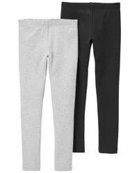 Carter's Kid 2-Pack Leggings - Black/Grey 5