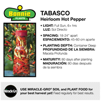 slide 7 of 9, Bonnie Plants  Pepper Tobasco, 19.3 oz