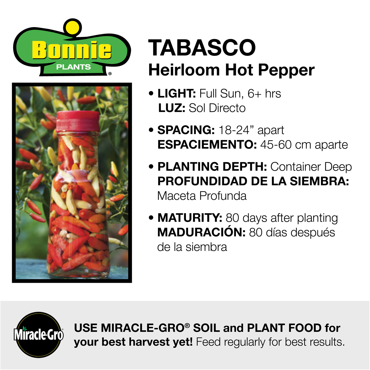 slide 6 of 9, Bonnie Plants  Pepper Tobasco, 19.3 oz