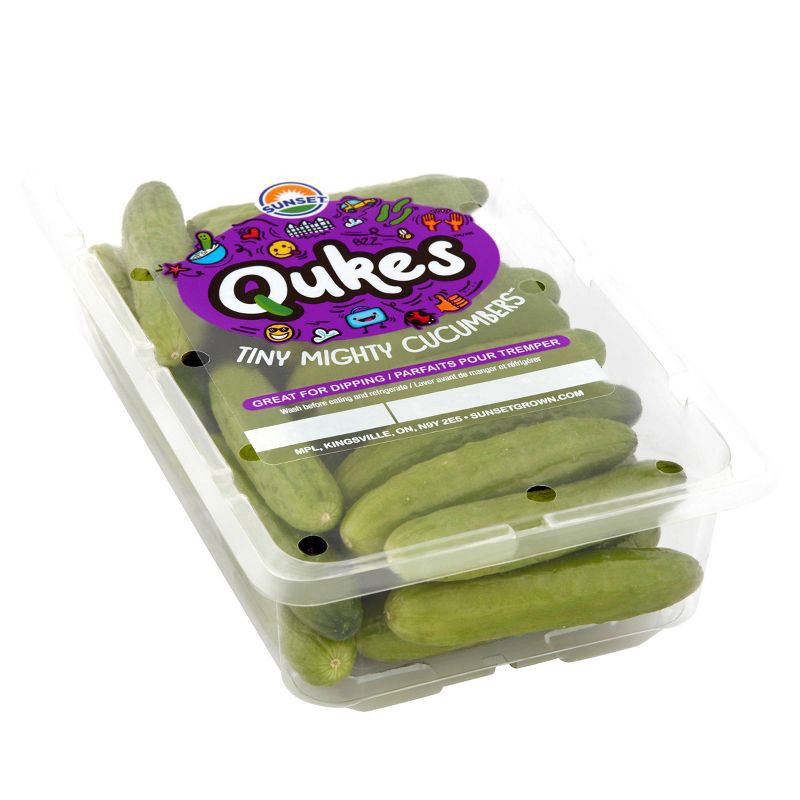 slide 2 of 3, Sunset Qukes Tiny Mighty Cucumbers - 12oz, 12 oz