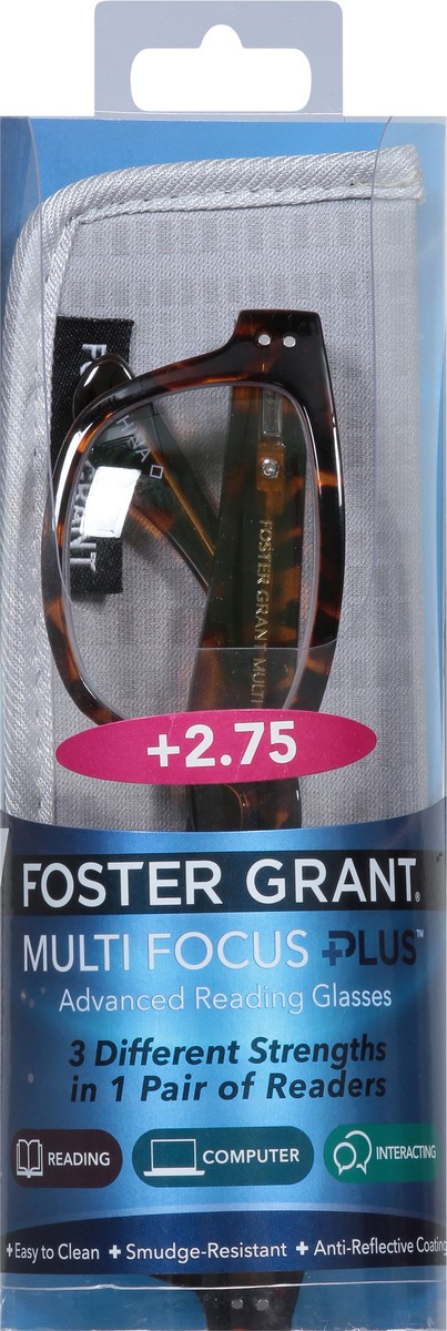 slide 11 of 11, Foster Grant +2.75 Conan Multi Focus Plus Advanced Reading Glasses 1 ea, 1 ct