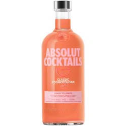 Absolut Ready To Serve Classic Cosmopolitan Cocktail, 750 ml Bottle, 40 Proof
