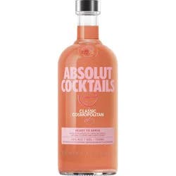 Absolut Ready To Serve Classic Cosmopolitan Cocktail, 750 ml Bottle, 40 Proof