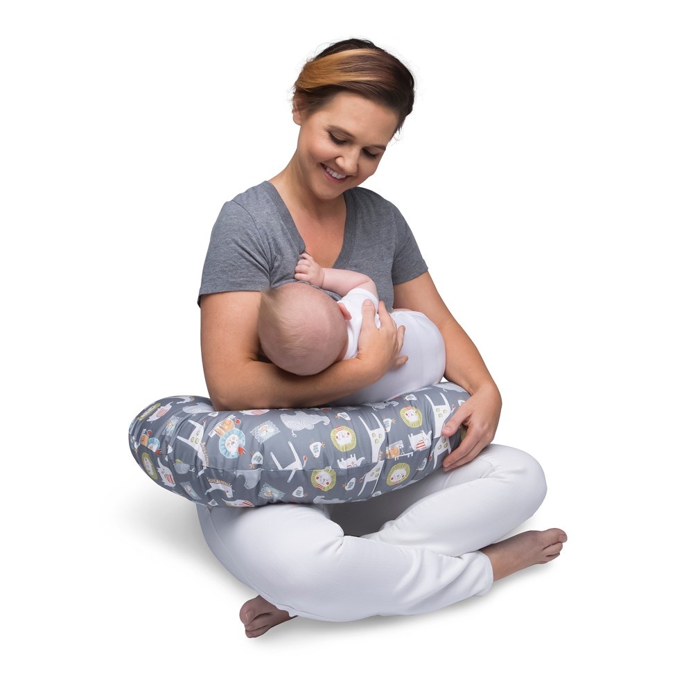 slide 2 of 7, Boppy Sketch Slate Nursing Pillow And Positioner - Gray, 1 ct