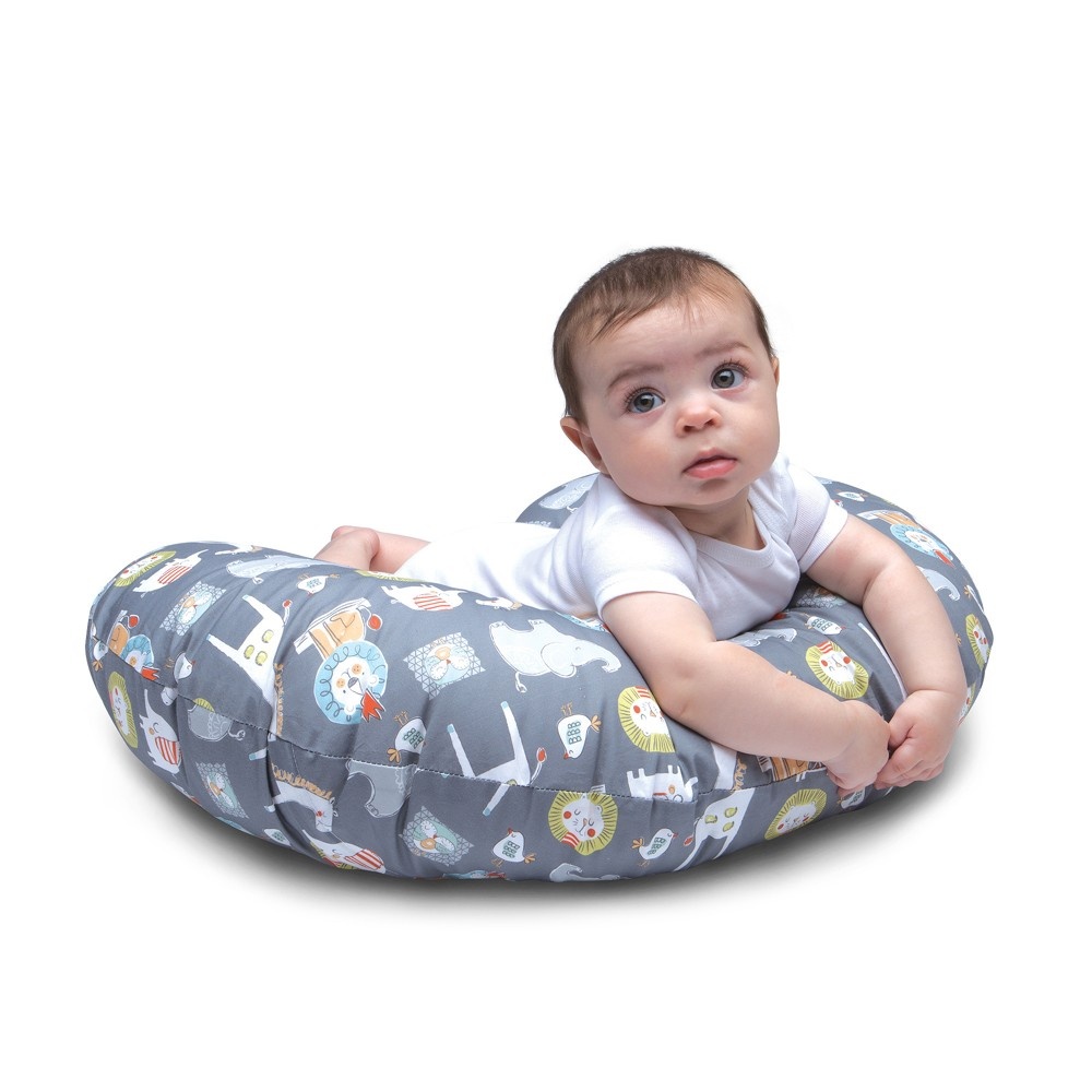 slide 4 of 7, Boppy Sketch Slate Nursing Pillow And Positioner - Gray, 1 ct