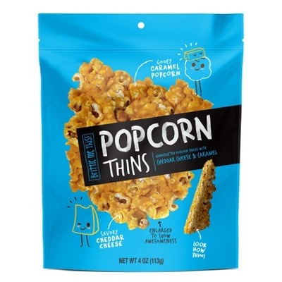 slide 1 of 1, Brittle Me This! Brittle Me This Caramel Cheddar Popcorn Thins, 4 oz