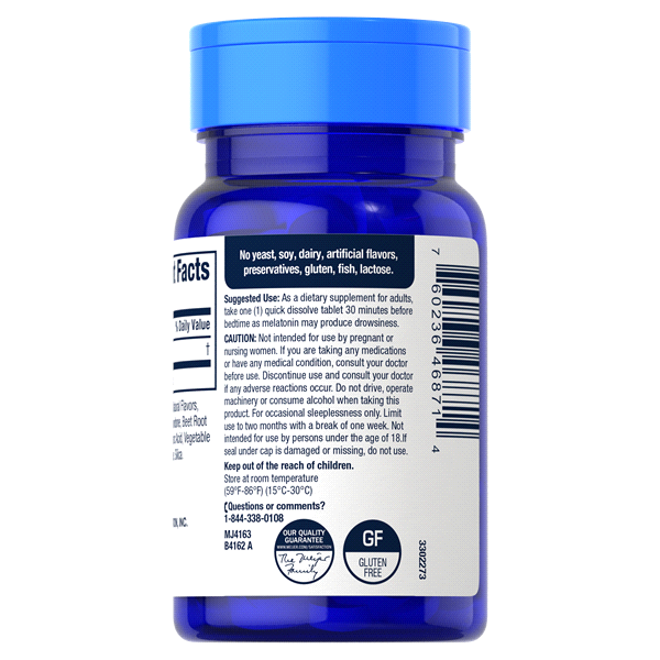 slide 4 of 13, MEIJER WELLNESS Meijer Quick Dissolve Melatonin Supplement, 120 ct