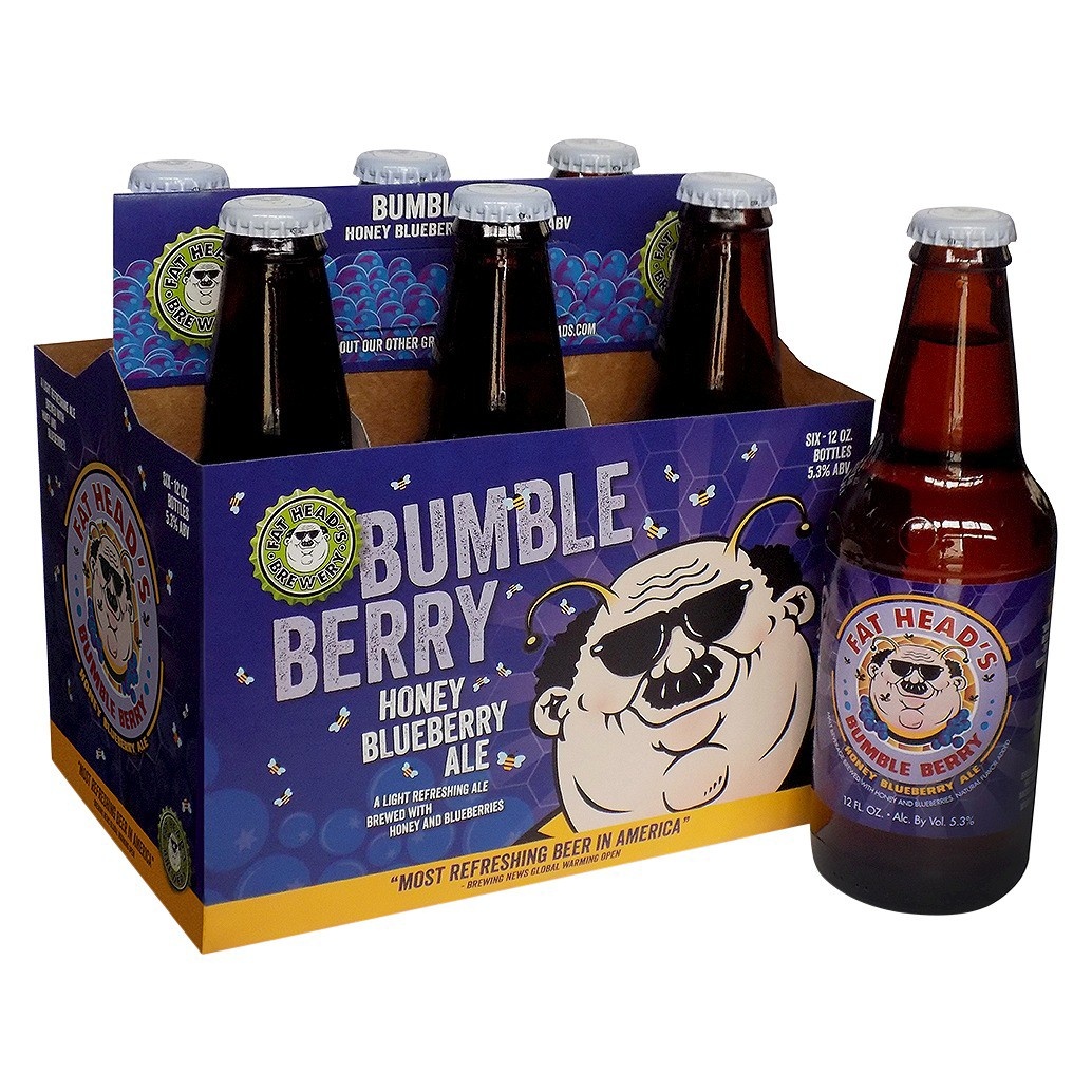 slide 1 of 1, Fat Head's Brewery Fat Head's Bumble Berry Beer - 6pk/12 fl oz Cans, 6 ct; 12 fl oz