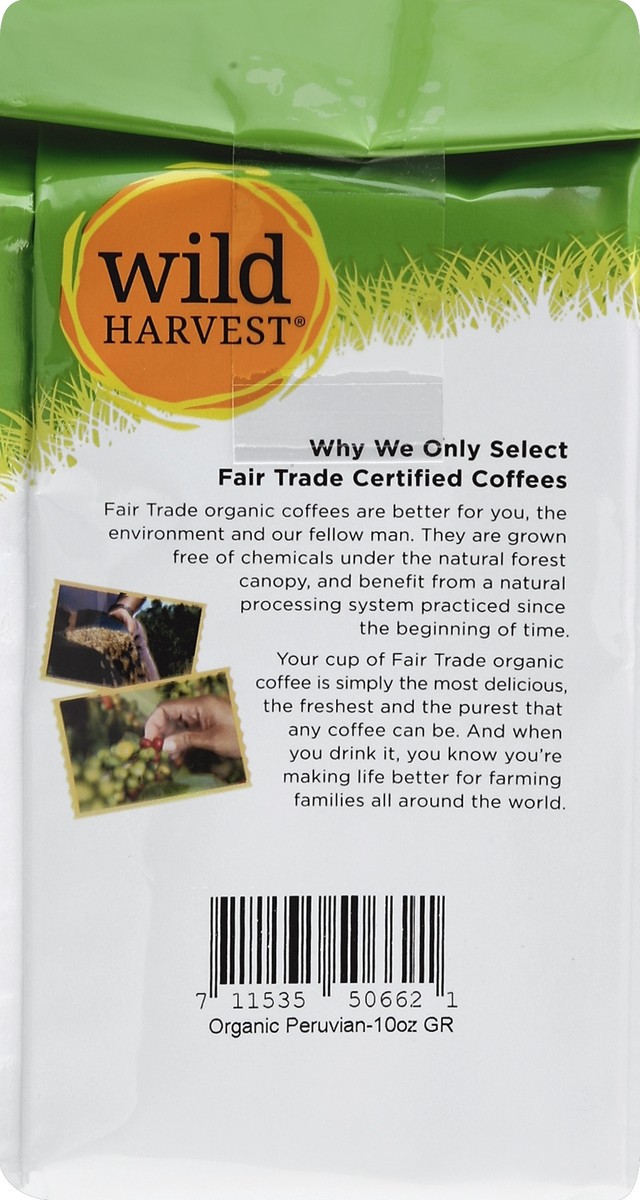 slide 6 of 7, Wild Harvest Peruvian Fair Trade Coffee - 10 oz, 10 oz