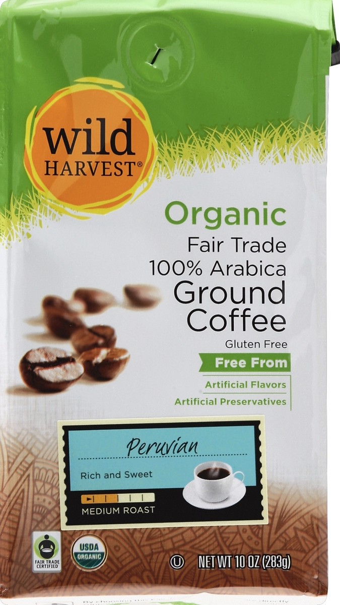 slide 5 of 7, Wild Harvest Peruvian Fair Trade Coffee - 10 oz, 10 oz