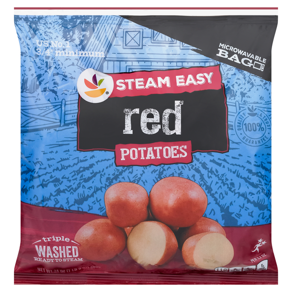 slide 1 of 1, GIANT Steam Easy Potatoes Red Microwavable Bag, 24 oz