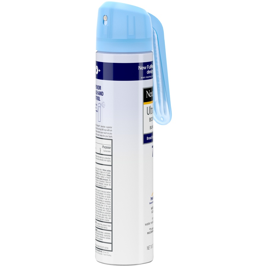 slide 4 of 6, Neutrogena Ultra Sheer Lightweight Sunscreen Spray - SPF 70, 5 oz