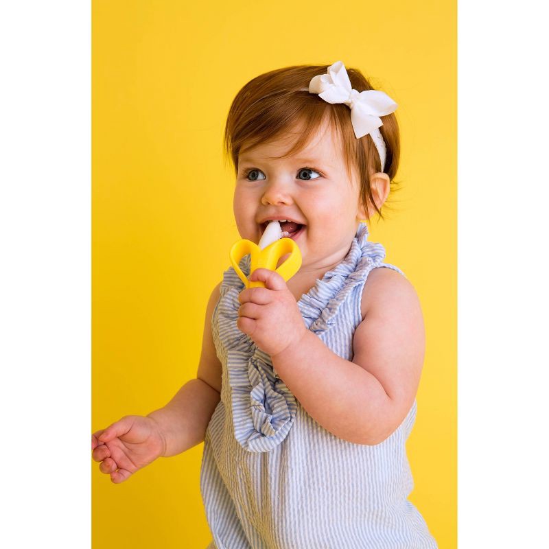 slide 4 of 6, Baby Banana Infant Teething Toothbrush, 1 ct