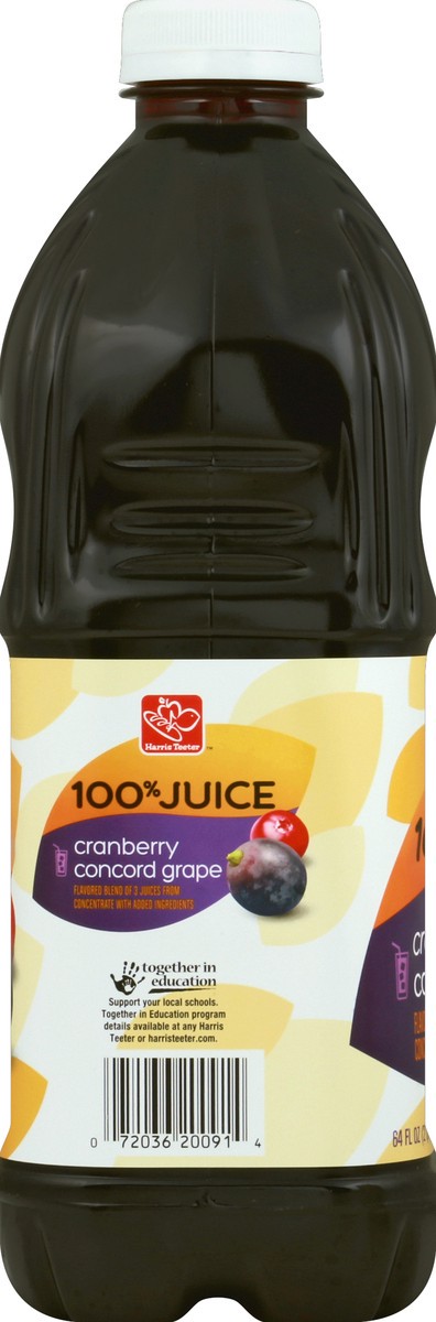 slide 3 of 4, Harris Teeter Juice - Cranberry & Concord Grape - 64 oz, 64 oz