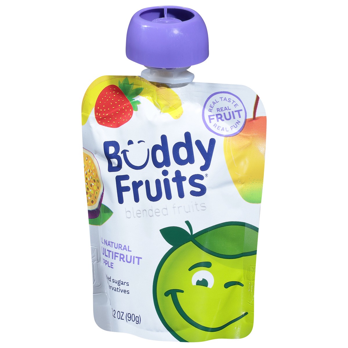 slide 4 of 9, Buddy Fruitss All Natural Multi Fruits Pouch, 3.2 oz