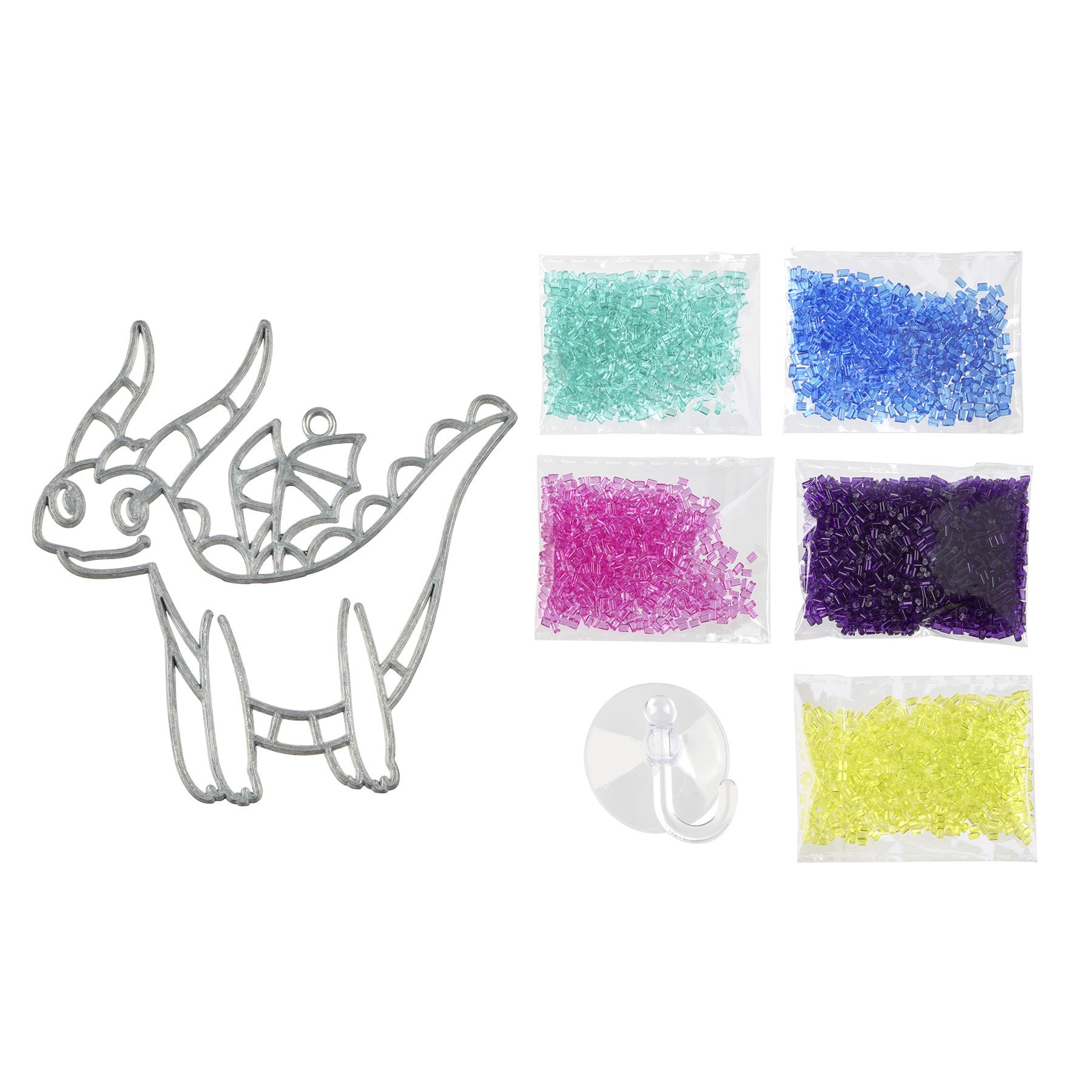 slide 2 of 3, Dragon Color Your Way Bake It Suncatcher Kit By Creatology, 5 in x 4.9 in