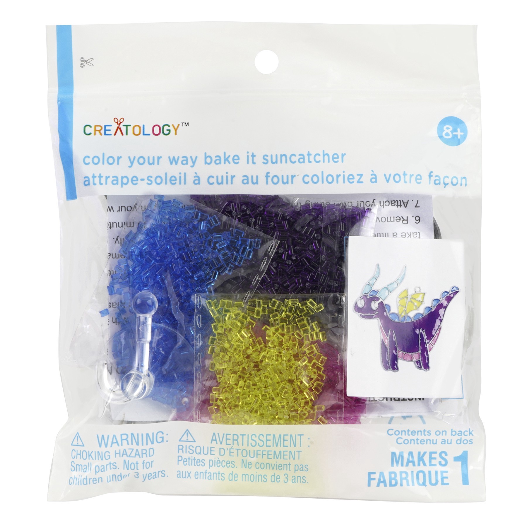 slide 3 of 3, Dragon Color Your Way Bake It Suncatcher Kit By Creatology, 5 in x 4.9 in