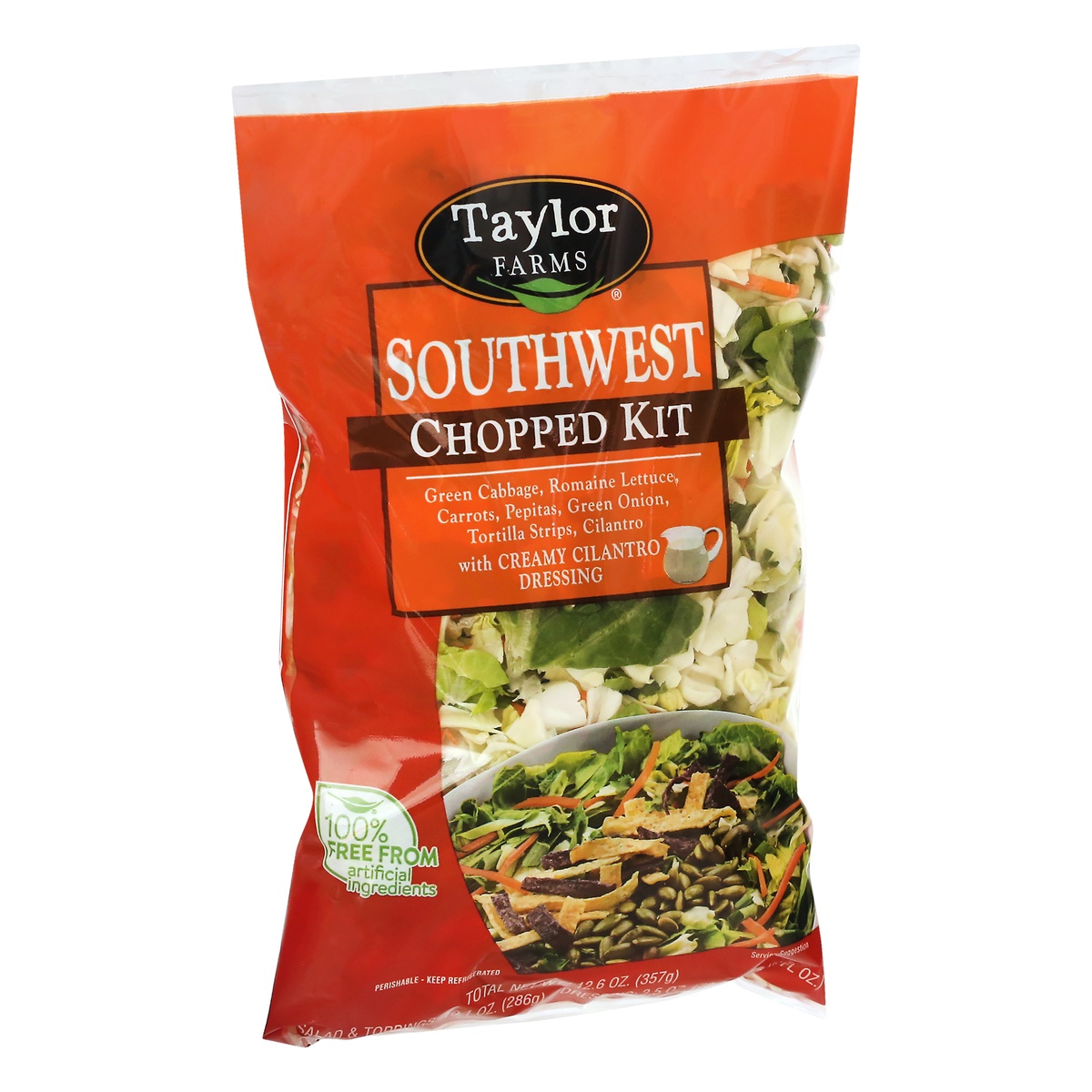 slide 2 of 10, Taylor Farms Southwest Chopped Salad with Dressing, 12.5 oz