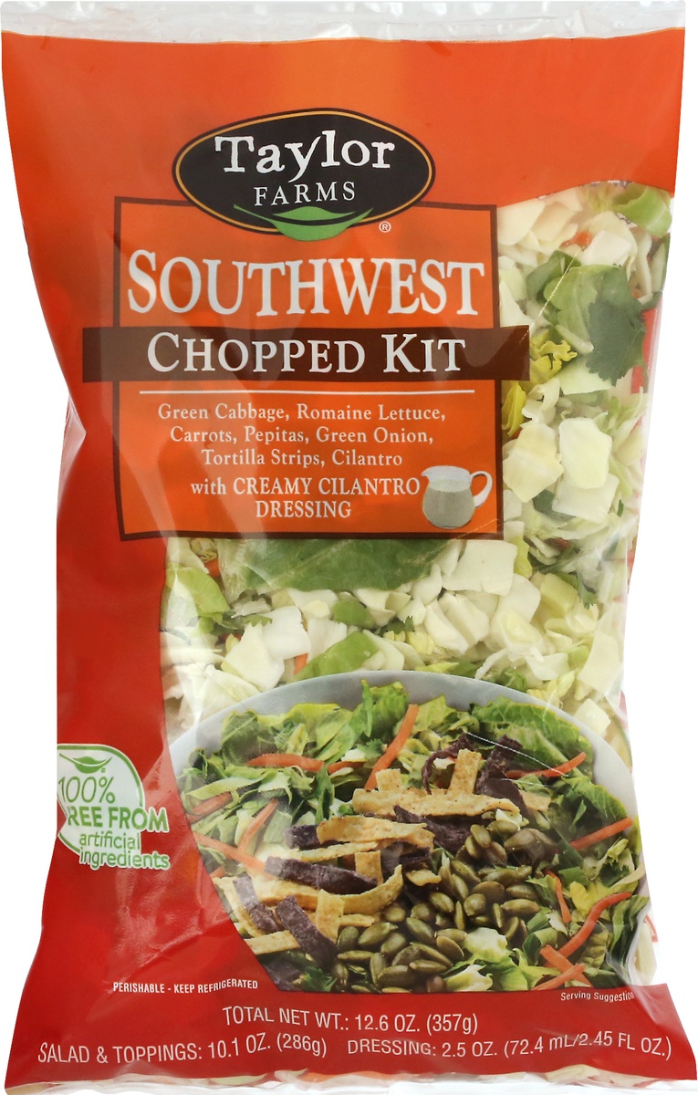 slide 9 of 10, Taylor Farms Southwest Chopped Salad with Dressing, 12.5 oz
