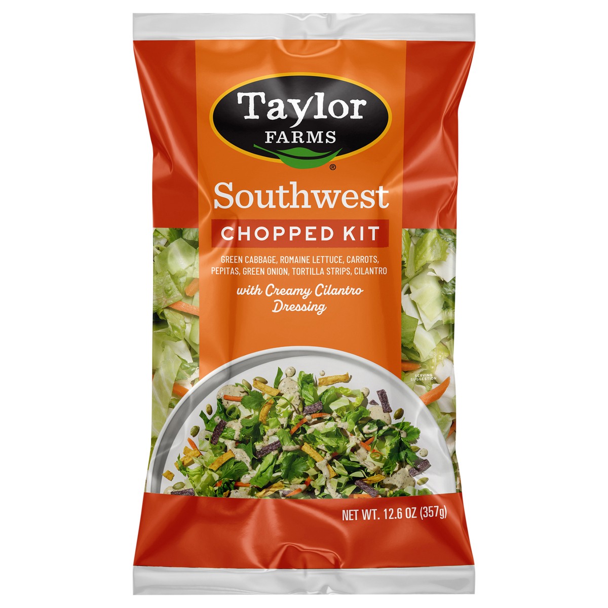 slide 1 of 3, Taylor Farms Southwest Chopped Salad with Dressing, 12.6 oz