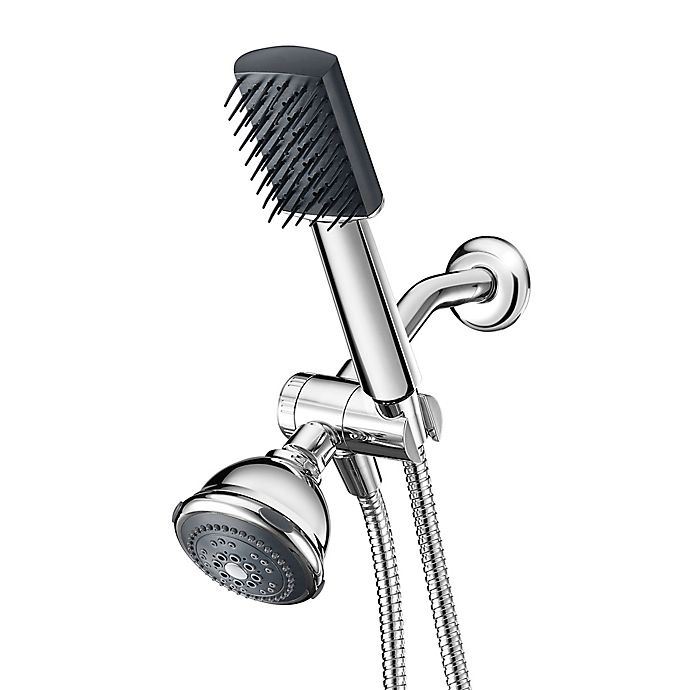 slide 1 of 1, Infiniti Pro by Conair Combo Shower Head and Hair Detangler - Chrome, 1 ct