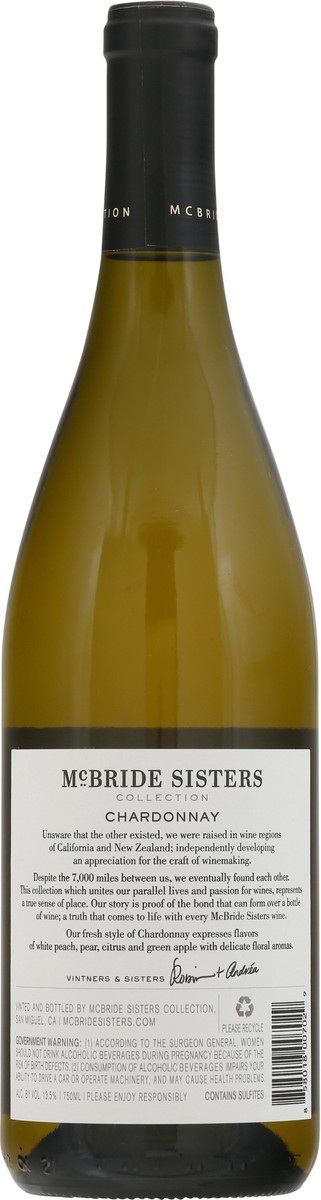 slide 9 of 9, Mcbride Sisters Collection Chardonnay, 750 ml