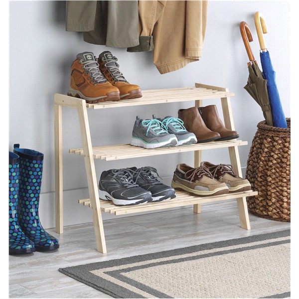 slide 13 of 13, Whitmor Wood Shoe Shelves, 1 ct