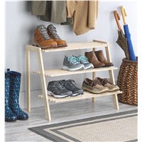 slide 9 of 13, Whitmor Wood Shoe Shelves, 1 ct