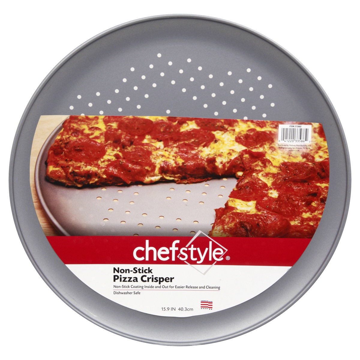 slide 1 of 1, chefstyle 15.9'' Non-Stick Pizza Crisper, 1 ct