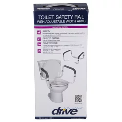 Drive Toilet Safety Rail With Adjustable Width Arms