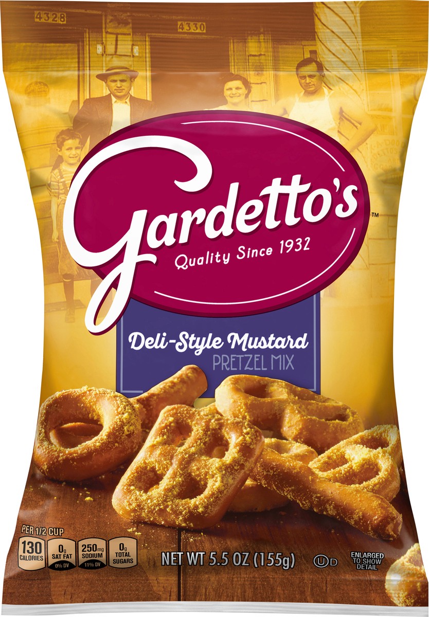 slide 10 of 14, Gardetto's Deli Style Mustard Pretzel Mix, 5.5 oz