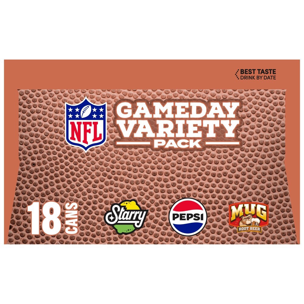 slide 3 of 6, Pepsi Starry and Mug Gameday Variety Pack Soda Cans, 18 ct; 12 fl oz