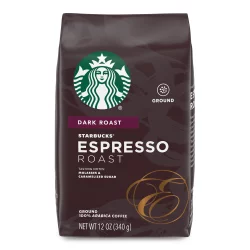 Starbucks Dark Roast Ground Coffee, Espresso Roast, 100% Arabica