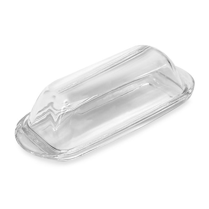 slide 1 of 2, TableCraft Glass Butter Dish, 1 ct