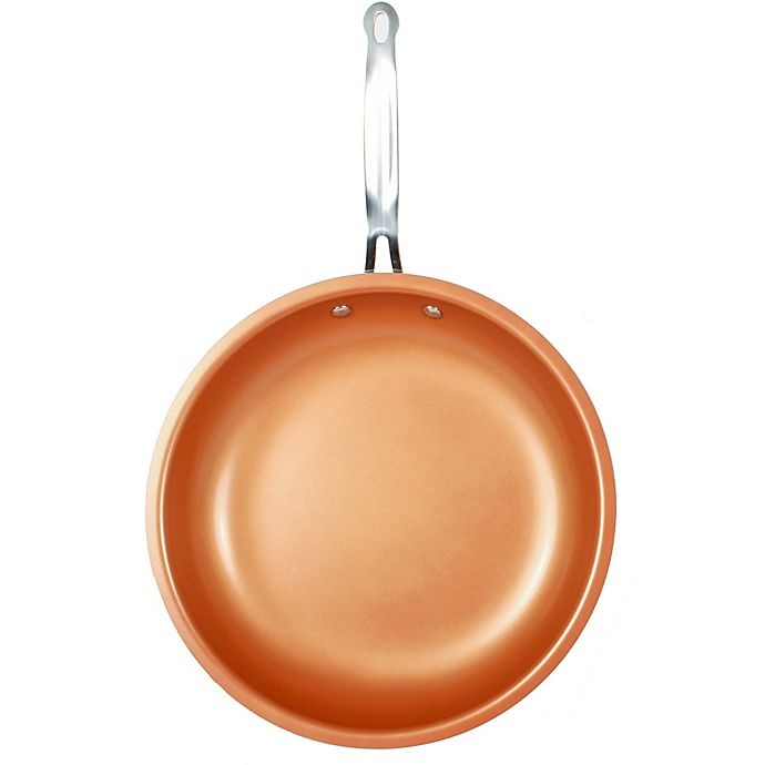 slide 2 of 6, As Seen on TV Original Copper Round Nonstick Fry Pan, 12 in