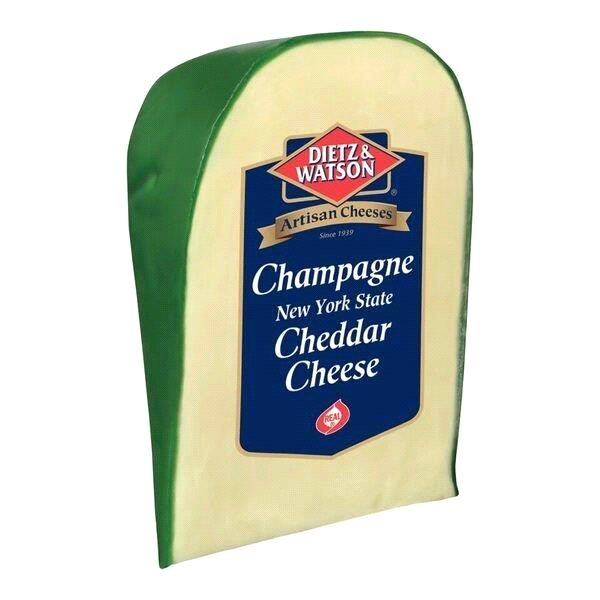 slide 1 of 1, Dietz & Watson Cheddar Champ Cheese WEdge, 7.6 oz