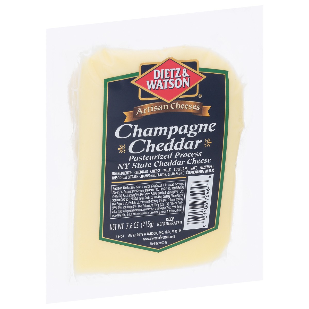 slide 4 of 13, Dietz & Watson Champagne Cheddar Cheese 7.6 oz, 7.6 oz