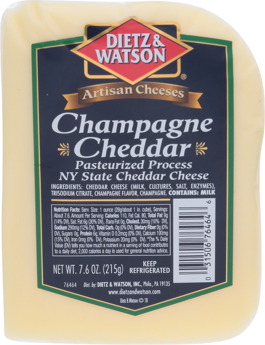 slide 11 of 13, Dietz & Watson Champagne Cheddar Cheese 7.6 oz, 7.6 oz