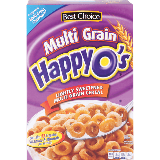 slide 1 of 1, Best Choice Multigrain Happy O's, 12.8 oz