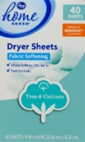 slide 1 of 1, Kroger Home Sense Free & Delicate Dryer Sheets, 40 ct