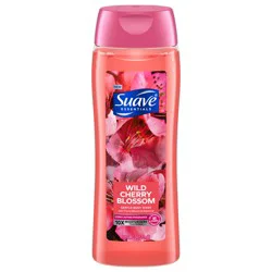 Suave Essentials Gentle Body Wash Wild Cherry Blossom, 18 oz