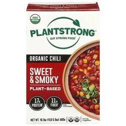 PlantStrong Organic Plant-Based Sweet & Smoky Chili 16.9 oz