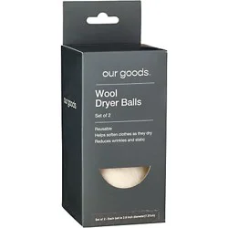 our goods Wool Dryer Balls - Set of 2