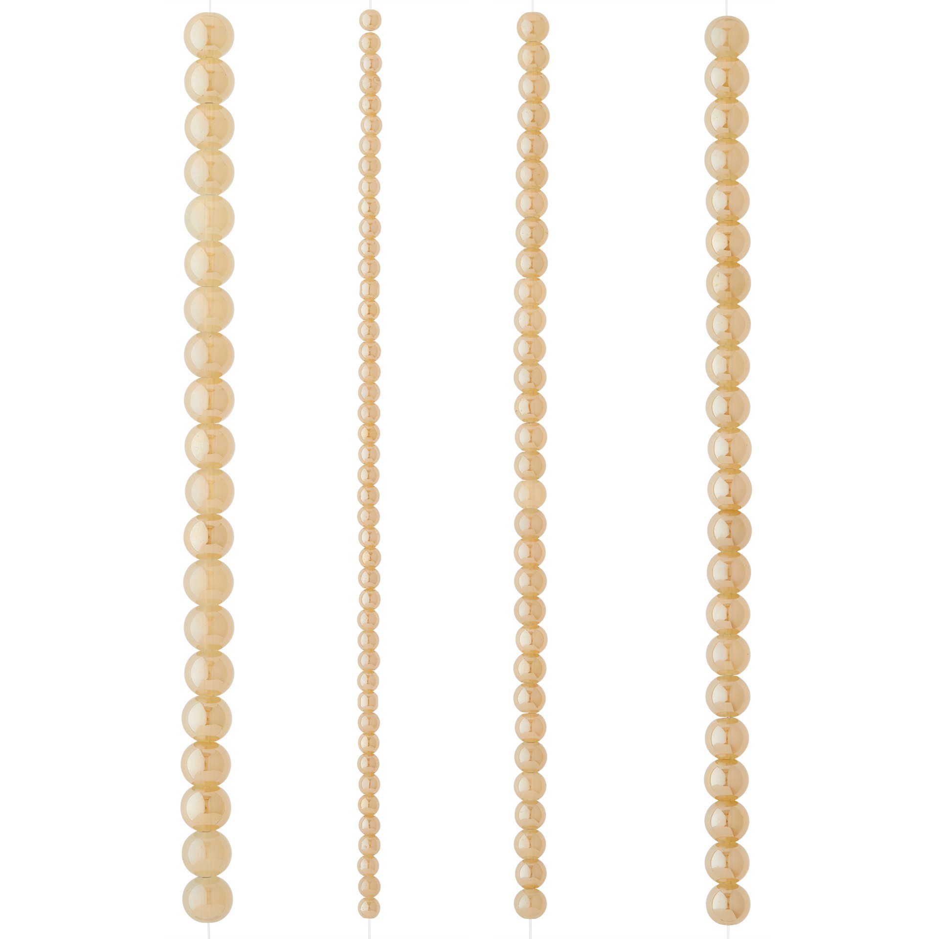 slide 2 of 3, Champagne Silverite Round Glass Beads By Bead Landing, 4mm-10mm